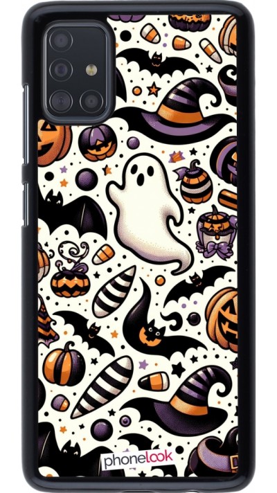 Samsung Galaxy A51 Case Hülle - Halloween 2024 Niedliches Muster