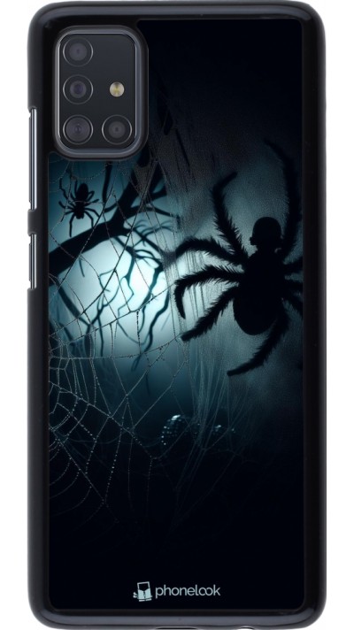 Samsung Galaxy A51 Case Hülle - Halloween 2024 Dunkle Spinne