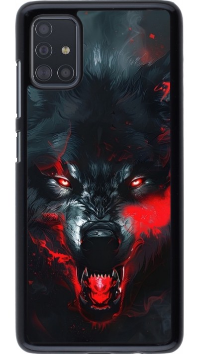 Samsung Galaxy A51 Case Hülle - Halloween 2024 mad werewolf