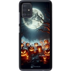 Samsung Galaxy A51 Case Hülle - Halloween 2024 Viele Kuerbisse