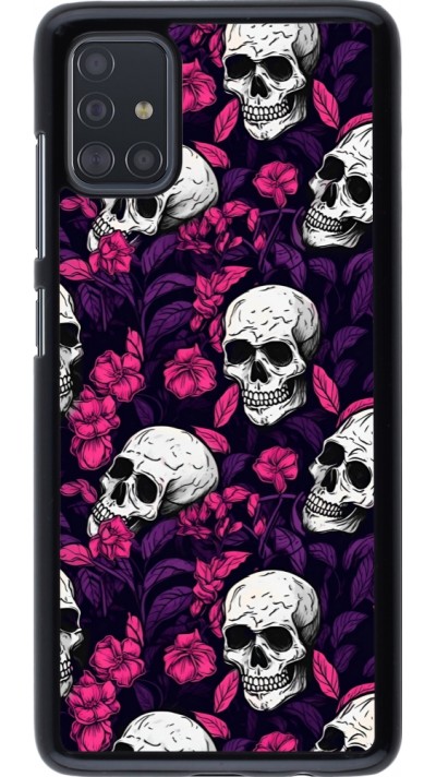 Samsung Galaxy A51 Case Hülle - Halloween 2024 romantic skulls