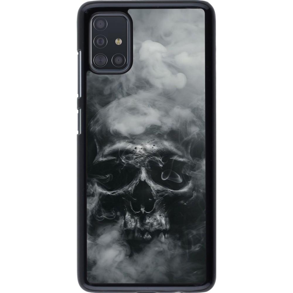 Samsung Galaxy A51 Case Hülle - Halloween 2024 smoky skull