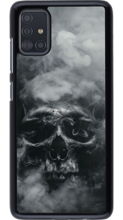 Samsung Galaxy A51 Case Hülle - Halloween 2024 smoky skull