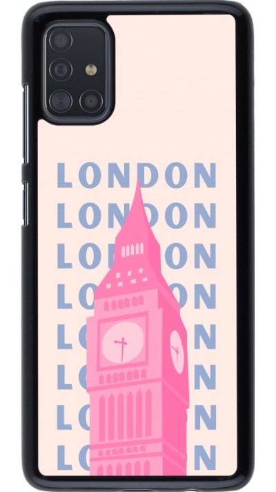 Samsung Galaxy A51 Case Hülle - London Pink Print