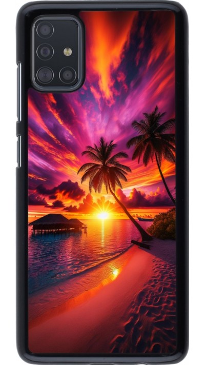 Samsung Galaxy A51 Case Hülle - Malediven Abenddämmerung Glückseligkeit