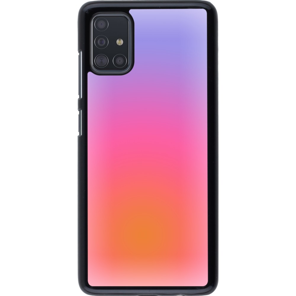 Samsung Galaxy A51 Case Hülle - Orange Pink Blue Gradient