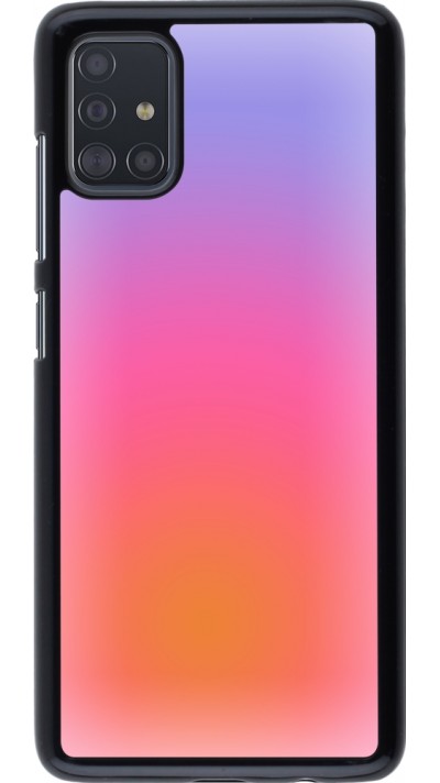 Samsung Galaxy A51 Case Hülle - Orange Pink Blue Gradient