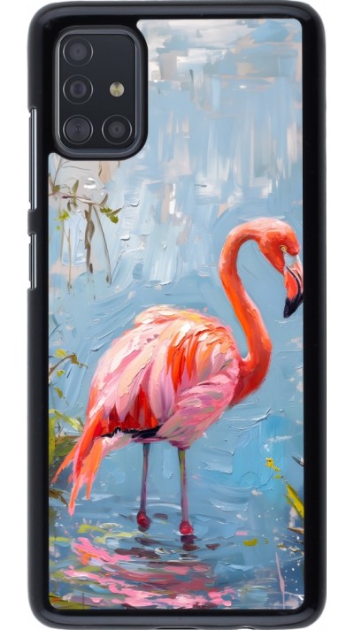 Samsung Galaxy A51 Case Hülle - Paint Flamingo