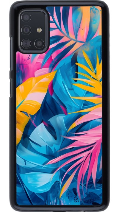 Samsung Galaxy A51 Case Hülle - Palms Blue