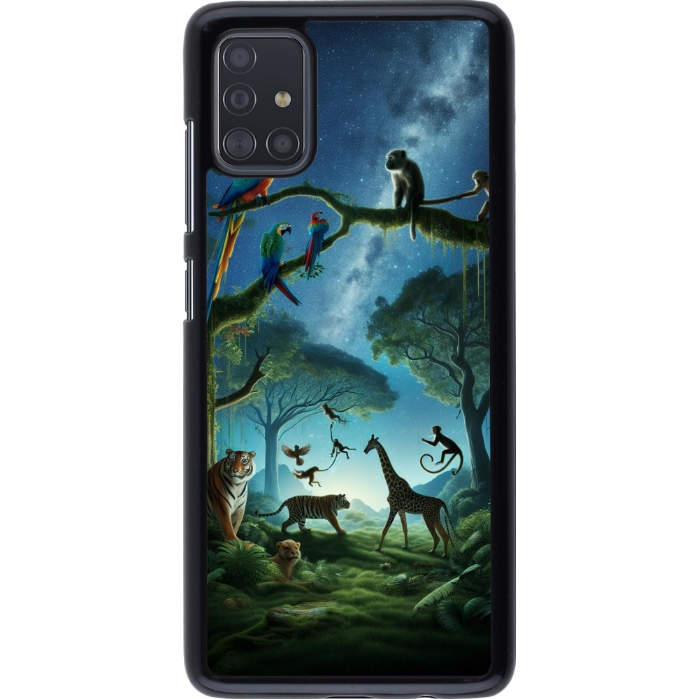 Samsung Galaxy A51 Case Hülle - Paradies der exotischen Tiere