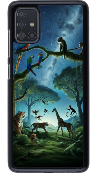 Samsung Galaxy A51 Case Hülle - Paradies der exotischen Tiere