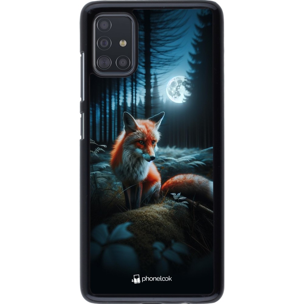 Samsung Galaxy A51 Case Hülle - Fuchs Mond Wald