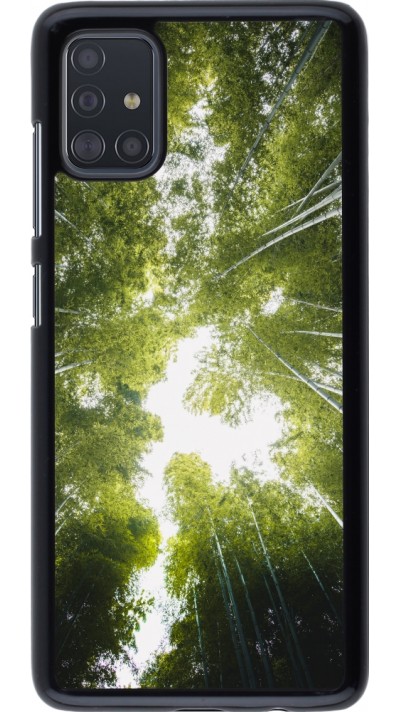 Samsung Galaxy A51 Case Hülle - Spring 23 forest blue sky