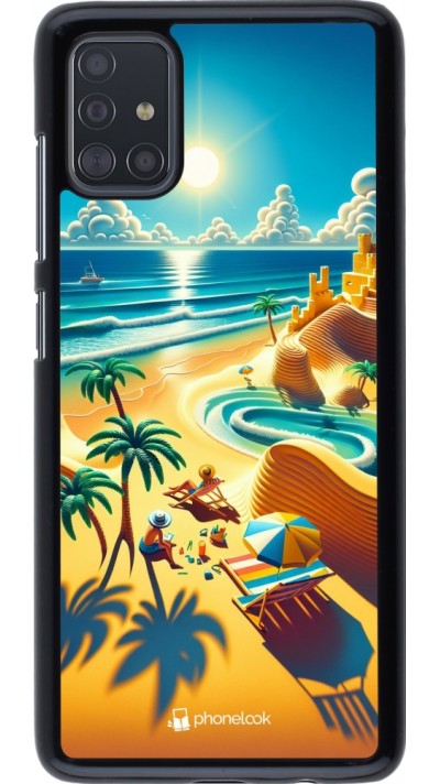 Samsung Galaxy A51 Case Hülle - Sonnenuntergang Brise