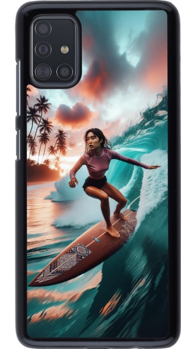 Samsung Galaxy A51 Case Hülle - Surferin aus Bali