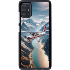 Samsung Galaxy A51 Case Hülle - Schweizer Alpenflug