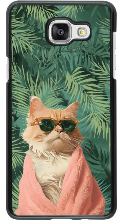 Samsung Galaxy A5 (2016) Case Hülle - Cat Summer Palms