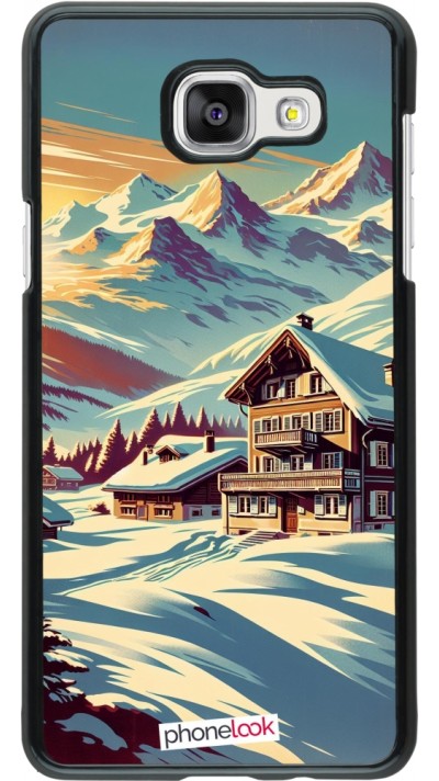 Samsung Galaxy A5 (2016) Case Hülle - Chalet Berg verschneit