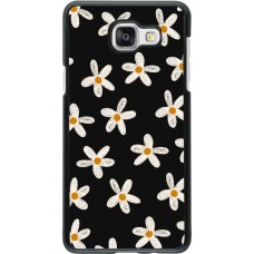 Samsung Galaxy A5 (2016) Case Hülle - Easter 2024 white on black flower