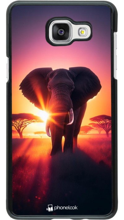 Samsung Galaxy A5 (2016) Case Hülle - Elefant Sonnenaufgang Schönheit