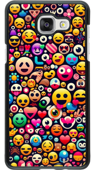 Samsung Galaxy A5 (2016) Case Hülle - Emoji Mix Farbe