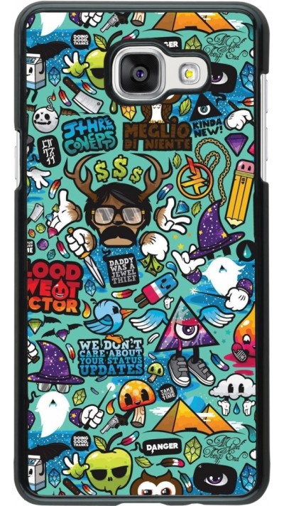 Samsung Galaxy A5 (2016) Case Hülle - Mixed Cartoons Turquoise