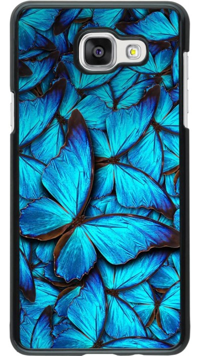 Hülle Samsung Galaxy A5 (2016) - Papillon - Bleu