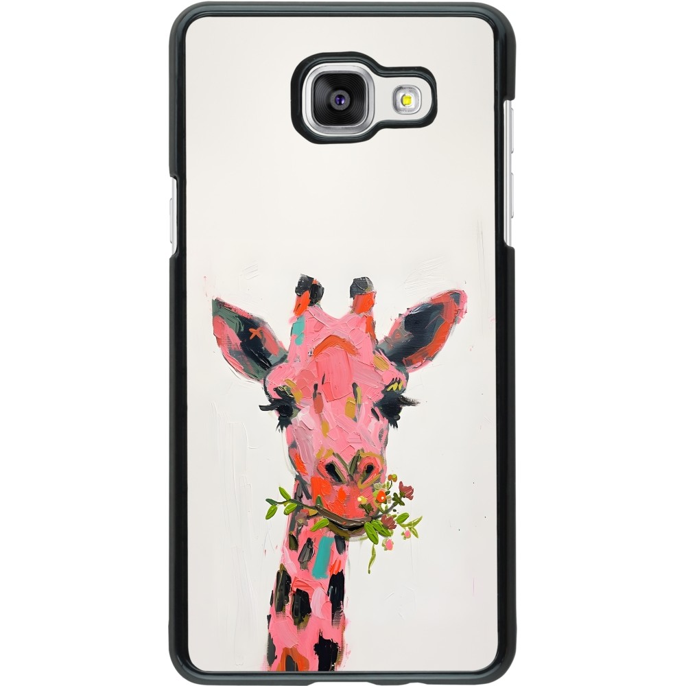 Samsung Galaxy A5 (2016) Case Hülle - Pink Girafe Paint