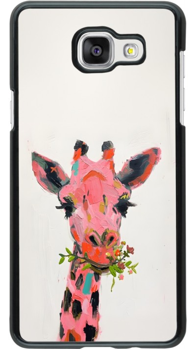 Samsung Galaxy A5 (2016) Case Hülle - Pink Girafe Paint