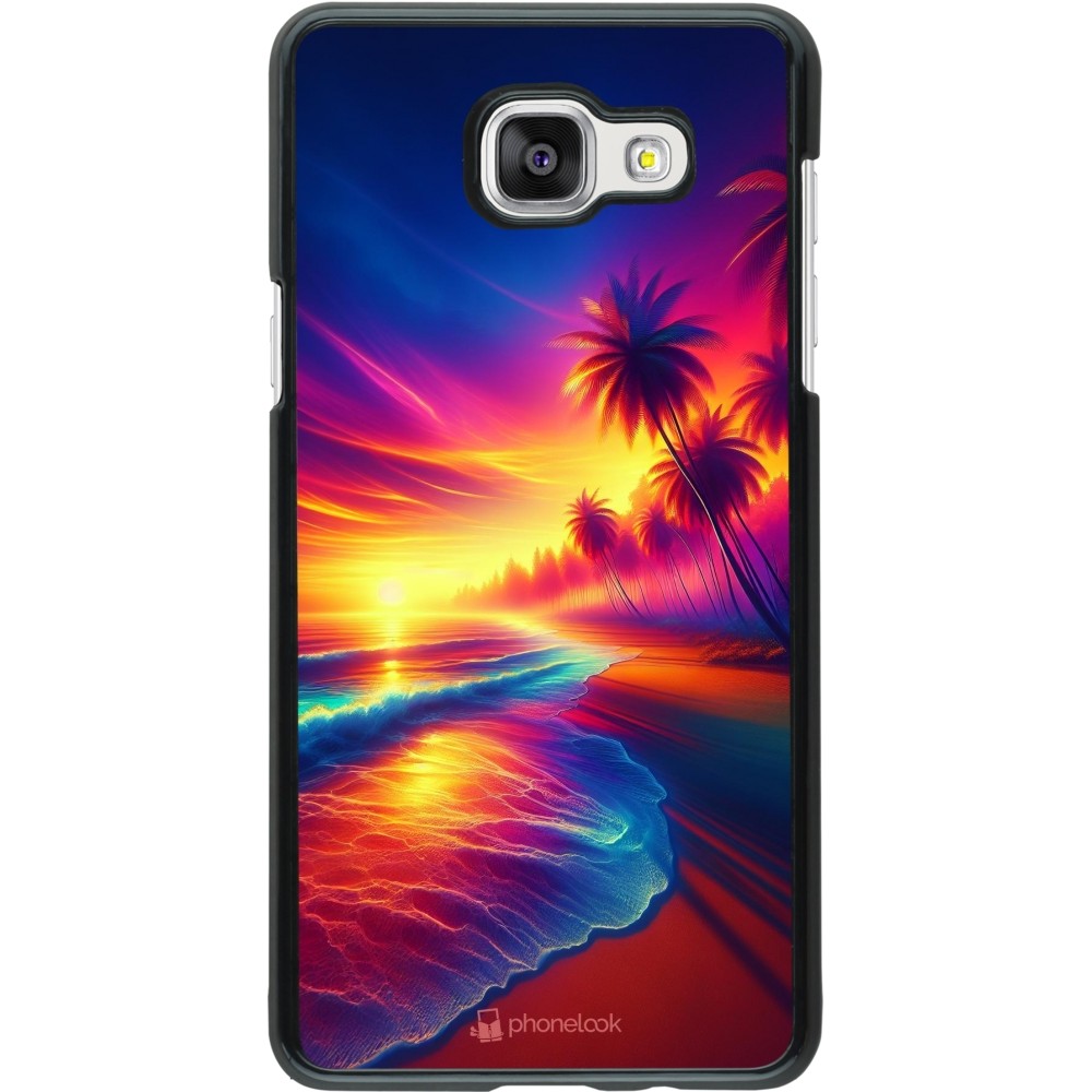 Samsung Galaxy A5 (2016) Case Hülle - Strand Sonnenuntergang auffällig