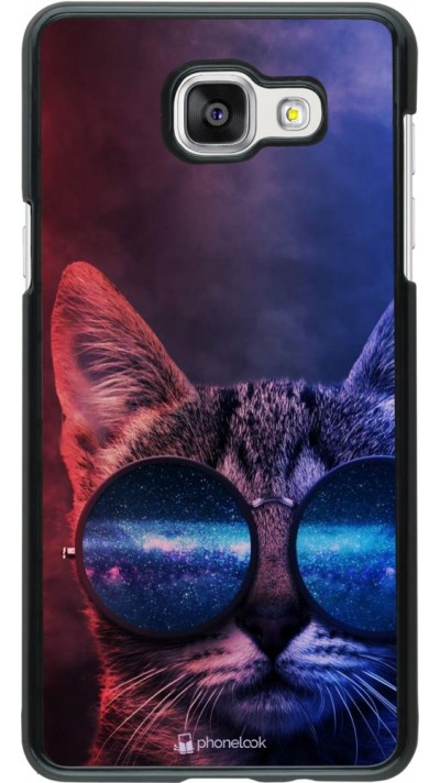 Hülle Samsung Galaxy A5 (2016) - Red Blue Cat Glasses