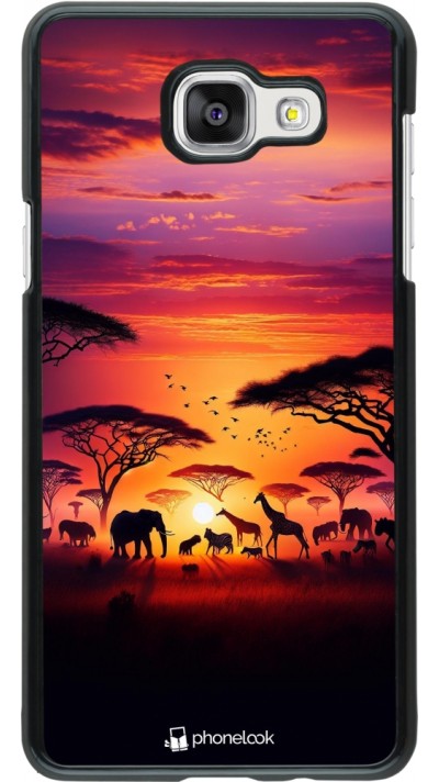 Samsung Galaxy A5 (2016) Case Hülle - Safari Sonnenuntergang Wildtiere