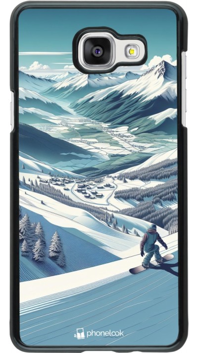 Samsung Galaxy A5 (2016) Case Hülle - Snowboarder Berg