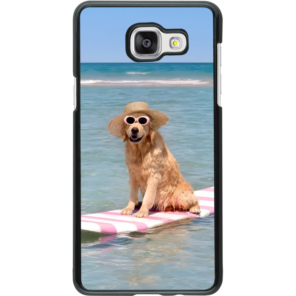 Samsung Galaxy A5 (2016) Case Hülle - Summer Dog on Paddle