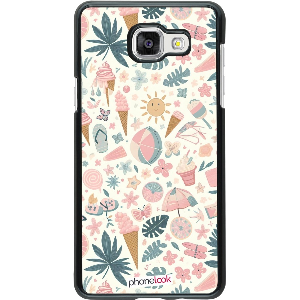 Samsung Galaxy A5 (2016) Case Hülle - Sommer Pink Muster