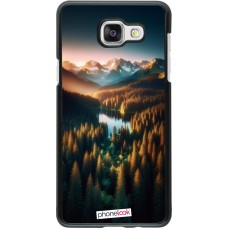 Samsung Galaxy A5 (2016) Case Hülle - Sonnenuntergang Waldsee