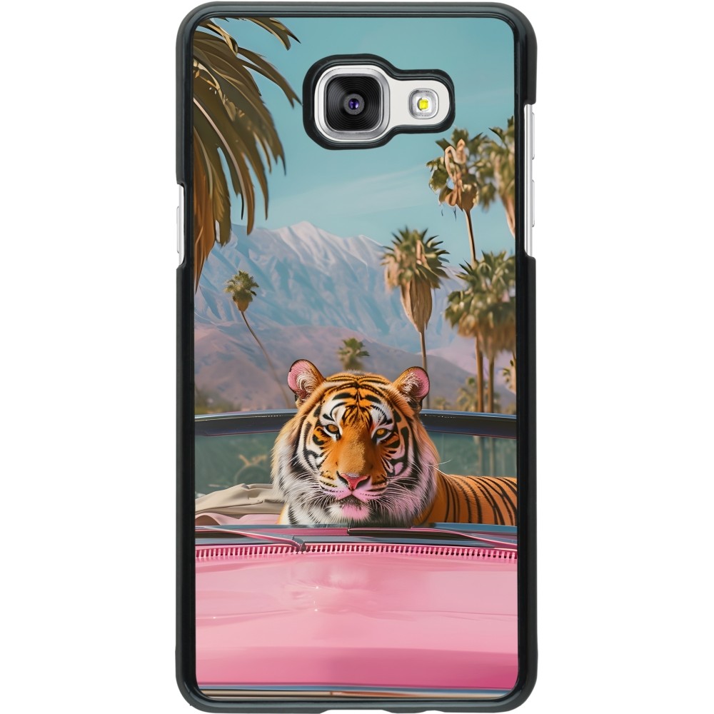 Samsung Galaxy A5 (2016) Case Hülle - Tiger Auto rosa