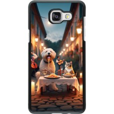 Samsung Galaxy A5 (2016) Case Hülle - Valentin 2024 Hund & Katze Kerzenlicht