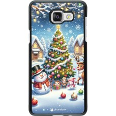 Samsung Galaxy A5 (2016) Case Hülle - Weihnachten 2023 Schneemann und Tannenbaum