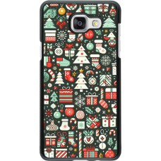 Samsung Galaxy A5 (2016) Case Hülle - Weihnachten 2023 Flachmuster