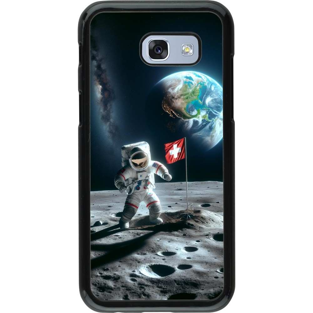 Samsung Galaxy A5 (2017) Case Hülle - Astro Schweiz auf dem Mond