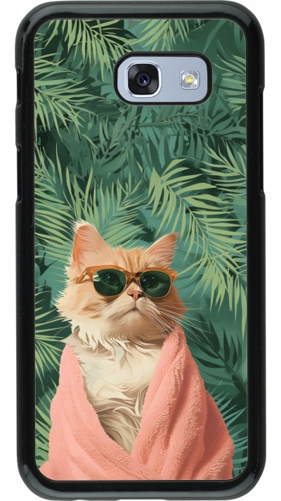 Samsung Galaxy A5 (2017) Case Hülle - Cat Summer Palms