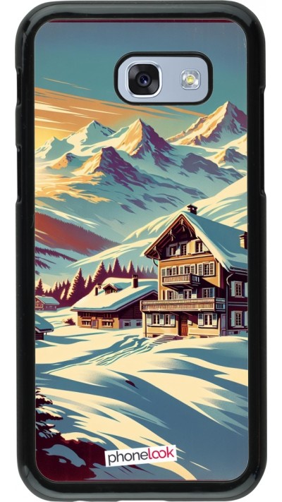 Samsung Galaxy A5 (2017) Case Hülle - Chalet Berg verschneit