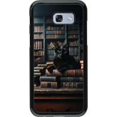 Samsung Galaxy A5 (2017) Case Hülle - Katze Bücher dunkel