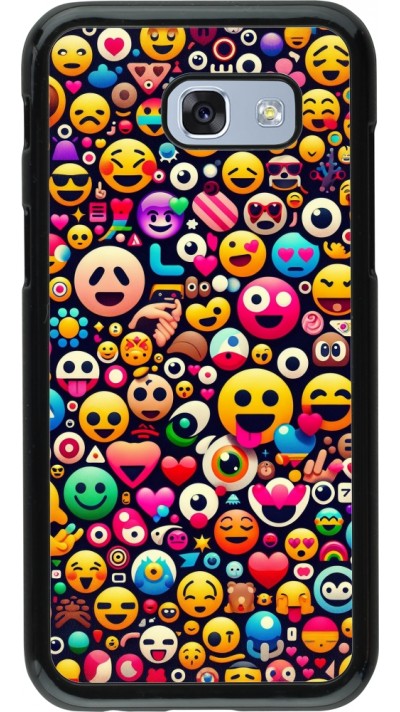 Samsung Galaxy A5 (2017) Case Hülle - Emoji Mix Farbe