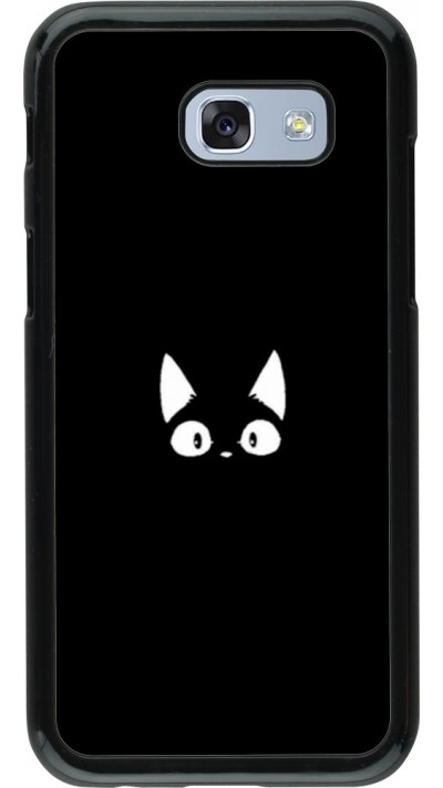 Hülle Samsung Galaxy A5 (2017) - Funny cat on black