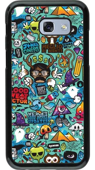 Samsung Galaxy A5 (2017) Case Hülle - Mixed Cartoons Turquoise