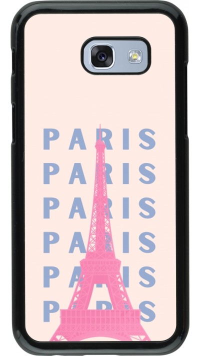 Samsung Galaxy A5 (2017) Case Hülle - Paris Pink Print