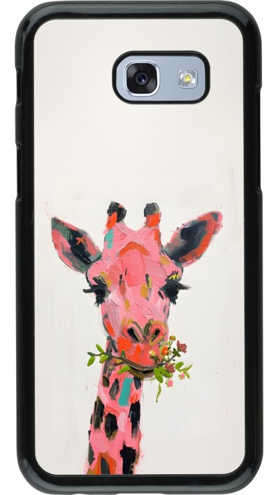 Samsung Galaxy A5 (2017) Case Hülle - Pink Girafe Paint