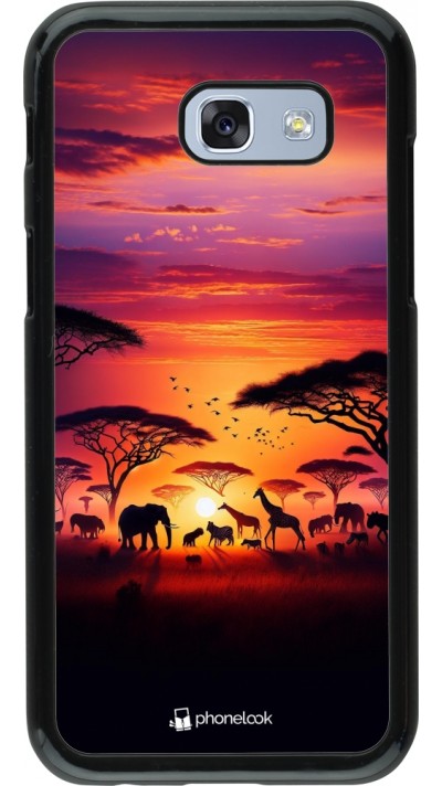 Samsung Galaxy A5 (2017) Case Hülle - Safari Sonnenuntergang Wildtiere